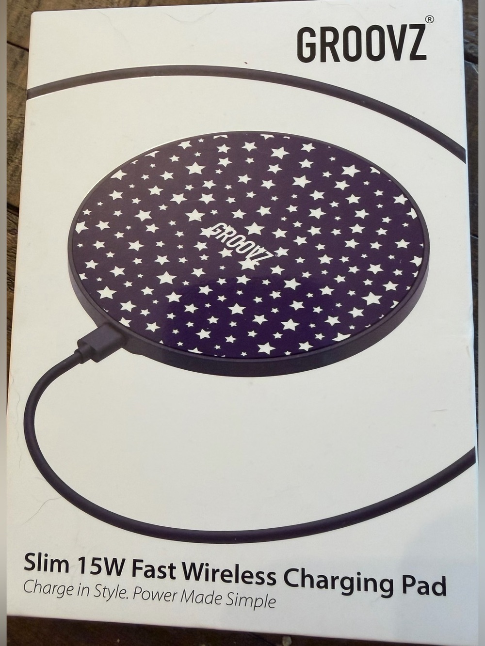 Groovz Slim 15W Fast Wireless Charging Pad - New in Box